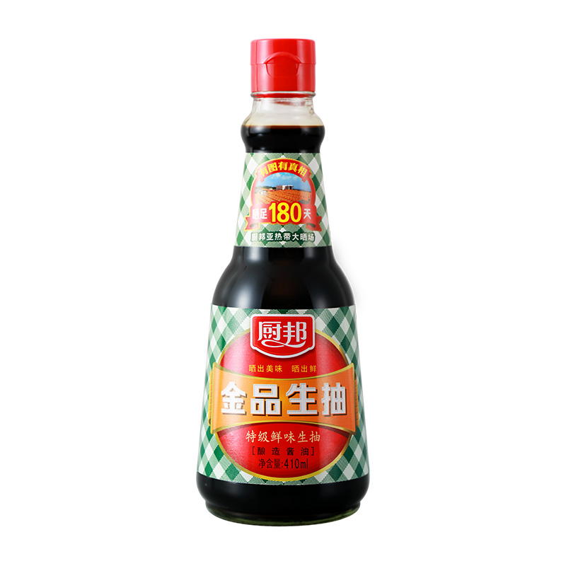 厨邦金品生抽410ml